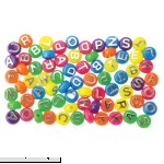 The Beadery 4-Ounce Bag of Mixed Alphabet Beads Neon with Silver  B007SF9DCQ